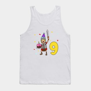 I am 9 with Centurion - kids birthday 9 years old Tank Top